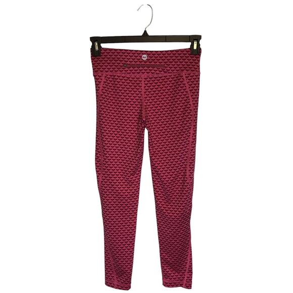 Vineyard Vines Performance Whale Tail Leggings Pink Athletic Size Small Womens - Picture 5 of 11